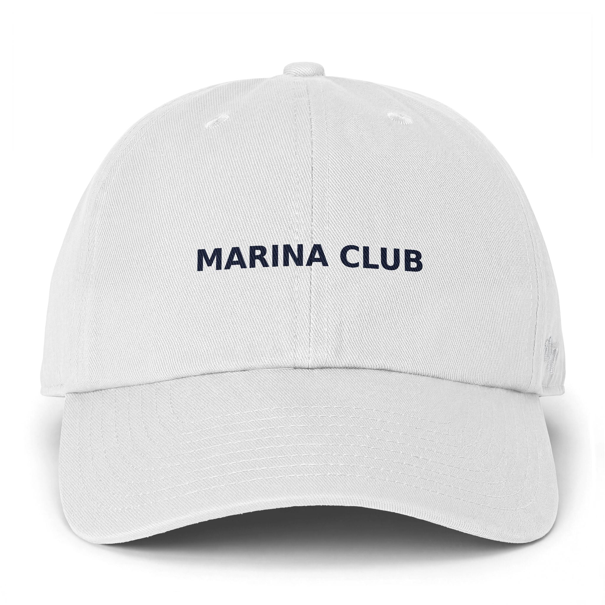 Marina Club Hat — White/Navy