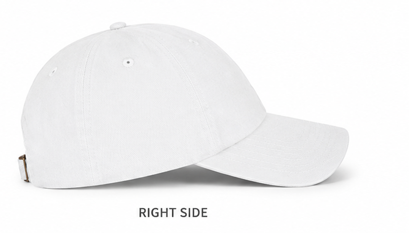 Marina Club Cap | Embroidered White Baseball Hat
