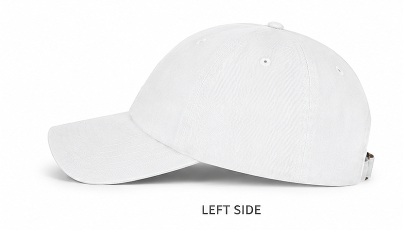 Marina Club Cap | Embroidered White Baseball Hat
